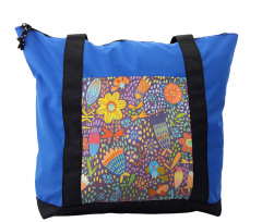 Flowers and Birds Shoulder Bag