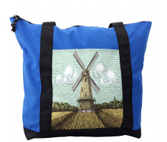 Windmill and Farmland Shoulder Bag