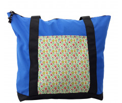 Doodle Blooming Tulips Shoulder Bag