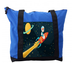 Boy on a Rocket Adventure Shoulder Bag