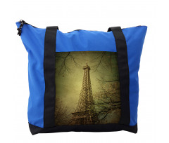 Fall Season Paris Art Shoulder Bag
