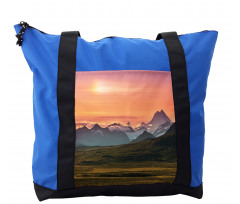 Mountains and Sunset Shoulder Bag