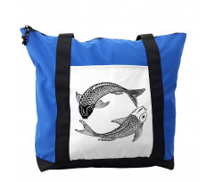 Japanese Carps Love Shoulder Bag