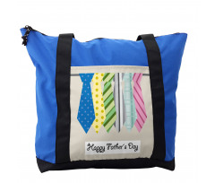Colorful Dad Ties Theme Shoulder Bag