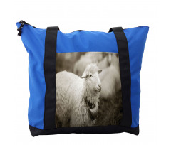 Fluffy Wooly Sheep Herd Shoulder Bag