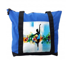 Dancer on Abstract Backdrop Shoulder Bag