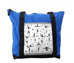 Stars and Hand-drawn Swirls Shoulder Bag