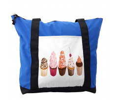 Cakes with Frosting Topping Shoulder Bag