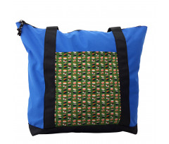 Seafood Rolls on Green Shade Shoulder Bag