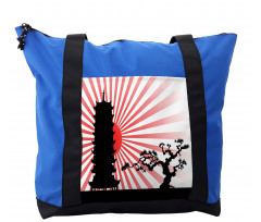 Shinto Building and Tree Shoulder Bag