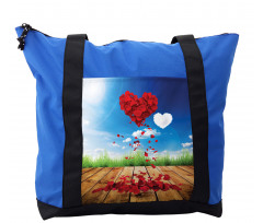 Rose Leaves Heart Shoulder Bag
