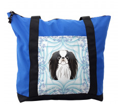Cartoon Puppy Floral Ornate Shoulder Bag