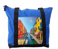 Urban Life with Boats Shoulder Bag