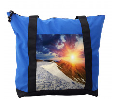 Snowy Sunny Mountains Shoulder Bag