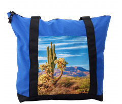 Landscape and Prickle Plant Shoulder Bag