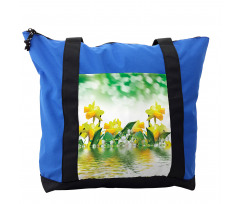 Daffodil Garden Art on Water Shoulder Bag