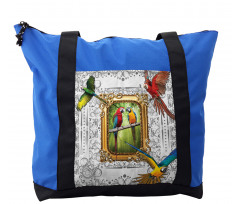Exotic Colorful Birds Image Shoulder Bag