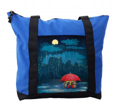 Cartoon Animal under Rain Shoulder Bag