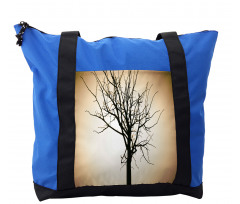 Barren Tree on Ombre Shoulder Bag