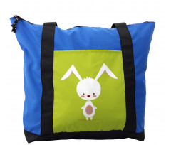 Cartoon Character on Green Shoulder Bag