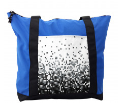 Squares Greyscale Shoulder Bag