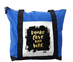 Make Love Quoting Dark Shoulder Bag