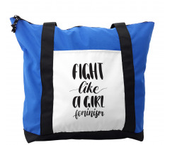 Feminism Through Typo Shoulder Bag