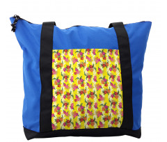 Tropical Flowers Art Shoulder Bag