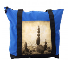 Rocks Calm Sepia Art Shoulder Bag