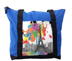 Splashing Spots Eiffel Tower Shoulder Bag