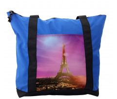 Colorful Sky Paris Shoulder Bag