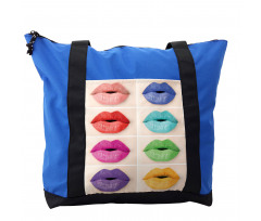 Several Color Lips Palette Shoulder Bag