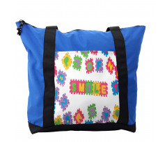 Smile Text Written Art Shoulder Bag