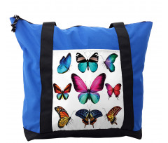 Vibrant Butterflies Set Shoulder Bag