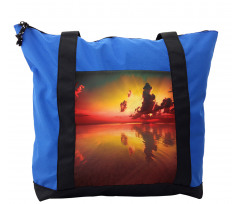 Sunrise Water Reflection Shoulder Bag