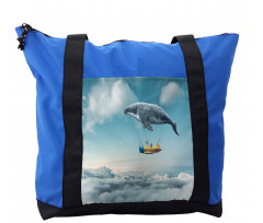 Dreamy View Whale Clouds Shoulder Bag
