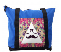 Hipster Mustache Glasses Shoulder Bag