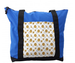 Brush Drawn Dots Rounds Shoulder Bag