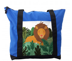 Jungle in Shades of Green King Shoulder Bag