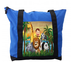 Funny Animals Forest Shoulder Bag