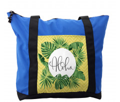 Pencil Drawing Leaves Zigzags Shoulder Bag