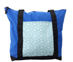Stars Ornate on Baby Blue Shoulder Bag