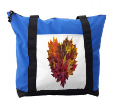 Mix Leaves Heart Shaped Shoulder Bag