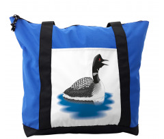 Aquatic Bird Graphical Spots Shoulder Bag