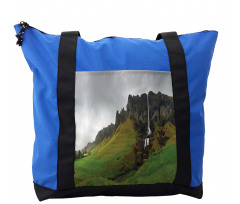 Waterfall Rocky Formations Shoulder Bag