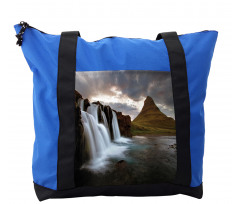 Cloudy Waterfall Volcanic Shoulder Bag