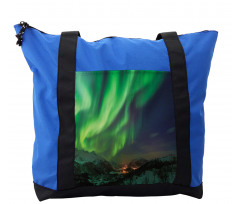 Aurora Borealis Green Tones Shoulder Bag