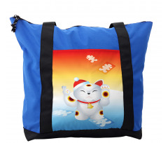 New Year Santa Cat Shoulder Bag