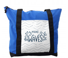 Typography with Splashes Shoulder Bag