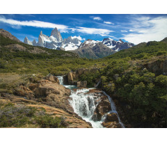 Mount Fitz Roy Aluminum Water Bottle